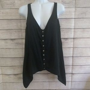 Flowing silk tank top